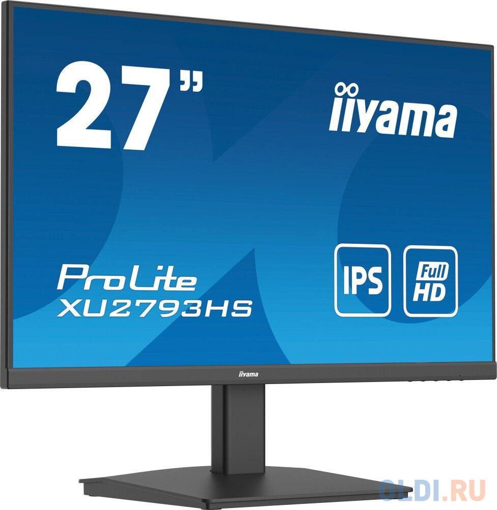 LCD IIYAMA 27" XU2793HS-B6 {IPS 1920x1080 100hz 1ms 178/178 250cd 8bit HDMI2.0 DisplayPort1.2 2x2W VESA} в Москвe