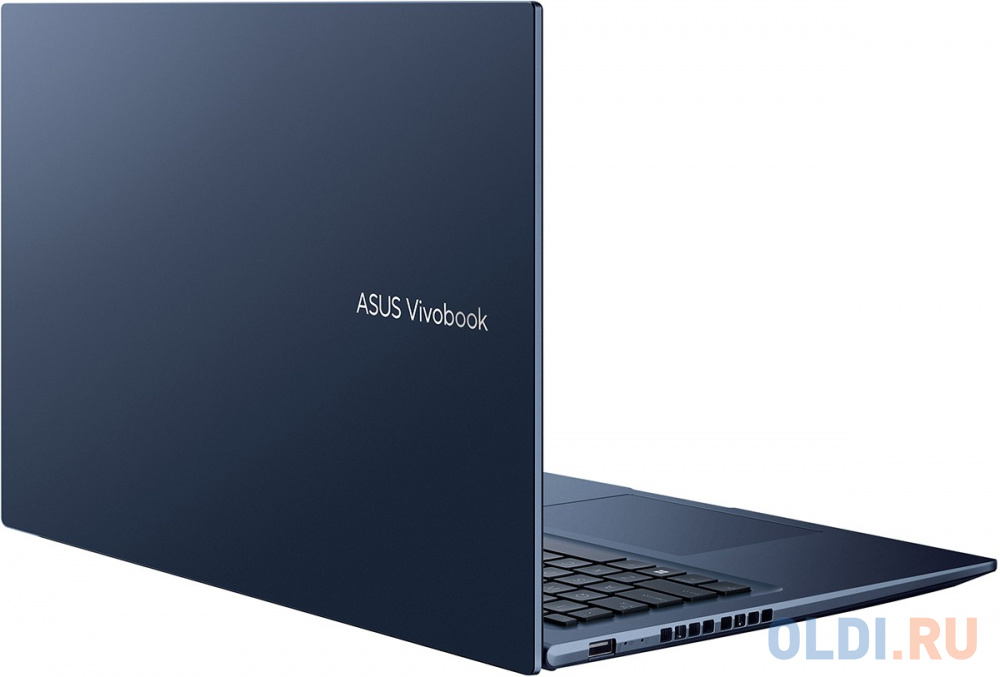 Ноутбук Asus VivoBook 17X K1703ZA-AU171 Core i5 12500H 16Gb SSD512Gb Intel Iris Xe graphics 17.3" IPS FHD (1920x1080) noOS blue WiFi BT Cam (90NB