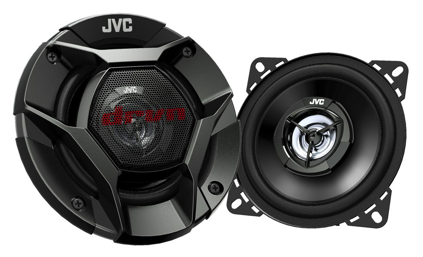 Автомобильная акустика коаксиальные JVC, 35 Вт (220 Вт), 114 Гц-23 кГц, 88 дБ, 4 Ом, круглая, 2 шт. (CS-DR420)