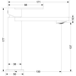 Смеситель для раковины Vincea Vogue (SS) черный (VBF-2VS1MB) в Москвe