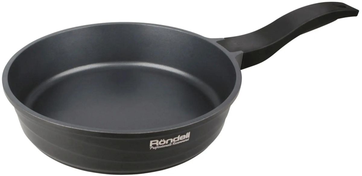 Сковорода Rondell Walzer 0769-RD-01 28 см, алюминий, антипригарное покрытие, черный без крышки (0769-RD-01)