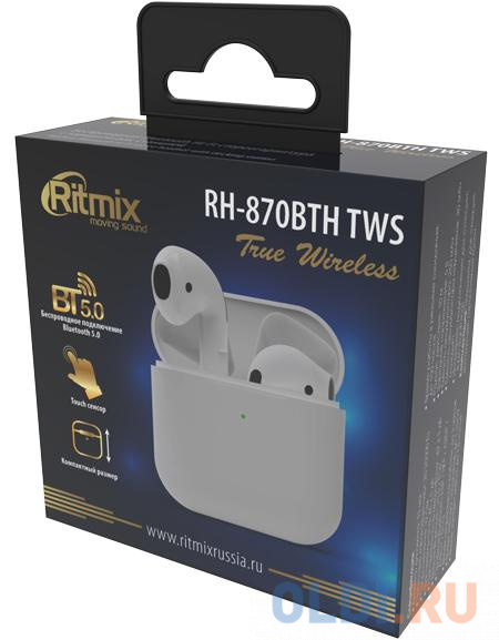 RITMIX RH-870BTH TWS white в Москвe