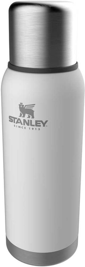 Термос Stanley Adventure Bottle, 1 л, корпус сталь/колба сталь, белый (10-01570-021)
