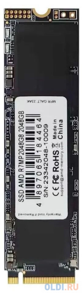 2048Gb M.2 PCIE 4.0 2280 3D NAND Retail R7MP2048G8 в Москвe