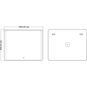 Зеркало Mixline Валерия 100х80 подсветка, сенсор (4620077041865)