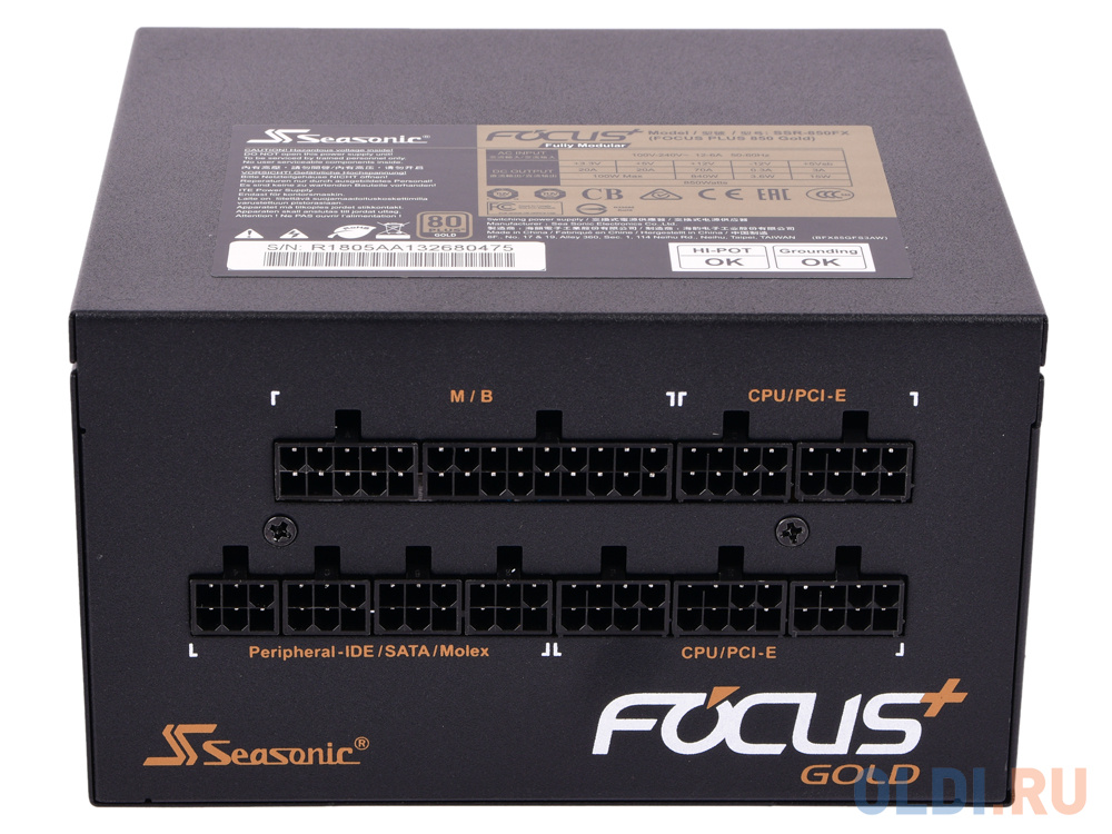 Блок питания Seasonic FOCUS Plus GOLD	850 850 Вт