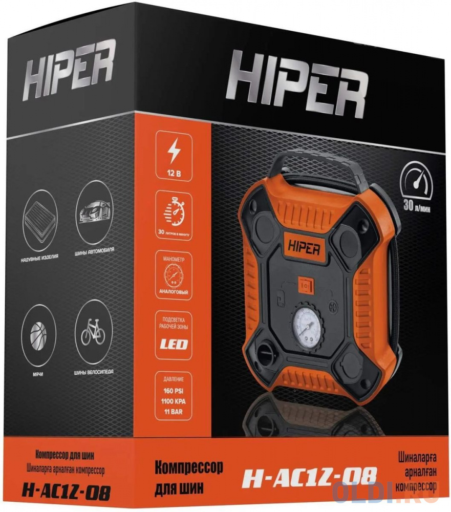 Компрессор для шин HIPER H-AC12-08