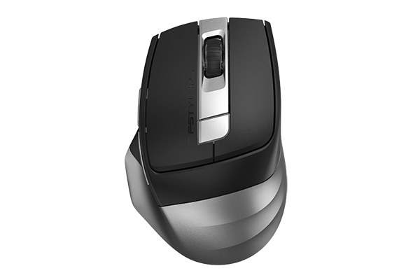 Мышь беспроводная A4Tech Fstyler FB35C, 2400dpi, оптическая светодиодная, USB, серый/черный (FB35C SMOKY GREY)