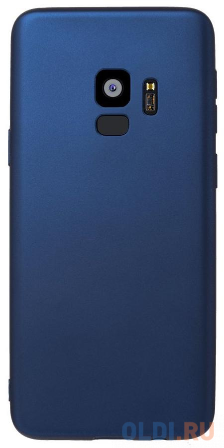 Чехол Deppa Case Silk для Samsung Galaxy S9, синий металлик в Москвe