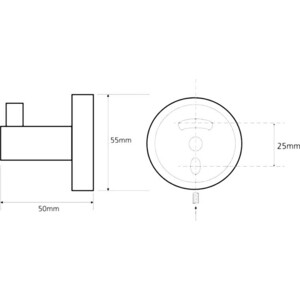 Крючок Sapho X-Round хром (XR205) в Москвe