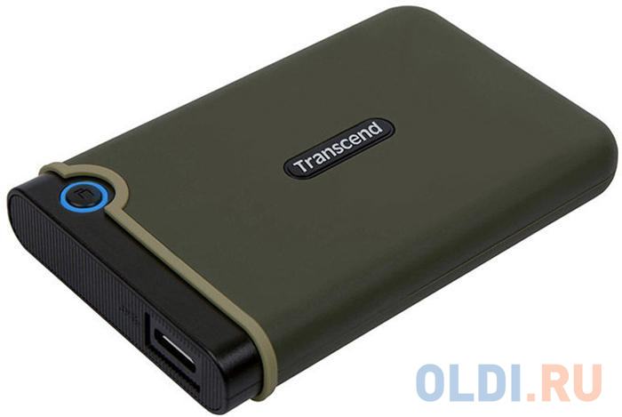 Внешний жесткий диск 2.5" Transcend (TS2TSJ25M3G) 2Tb, USB 3.1, милитари зеленый, retail (StoreJet 25M3G)