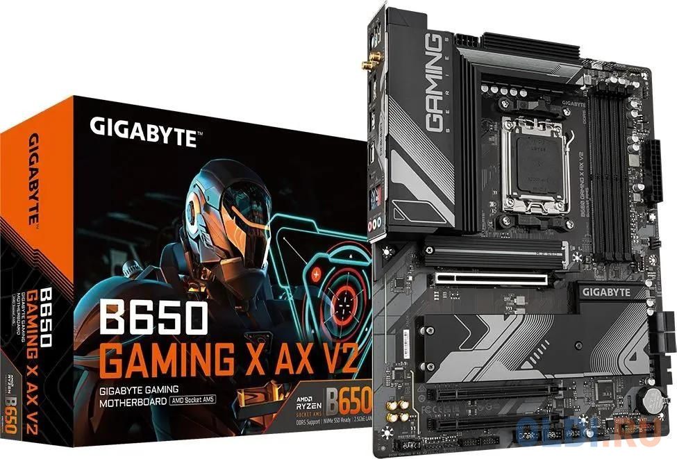 GIGABYTE B650 GAMING X AX V2, AM5, B650, 4*DDR5, DP+HDMI,  4 SATA 6 Гб/с, M2, Audio, Gb LAN, USB 3.2, USB 2.0, Type-C, COM*1 header, ATX в Москвe