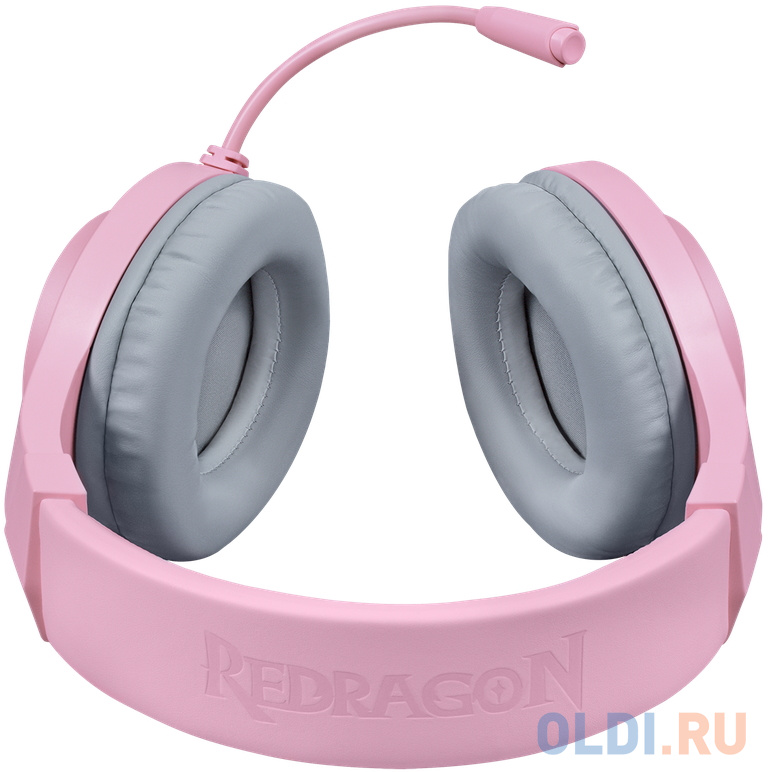 Игровая гарнитура REDRAGON HYLAS розовая (2 x 3,5-мм джек, USB, 50 мм, RGB подсветка) в Москвe