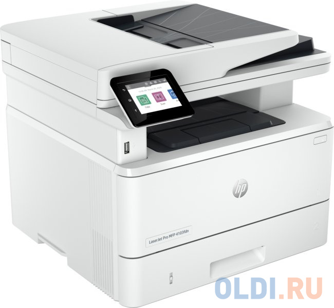 МФУ лазерный HP LaserJet M4103fdn HP (A4,1200dpi,38ppm, 512Mb, 1200 MHz tray 100+250 pages USB+Lan)