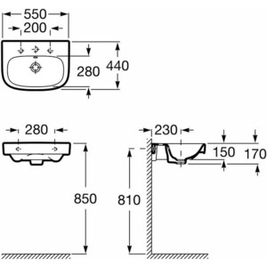 Раковина Roca Debba 55х44 (32799500Y)