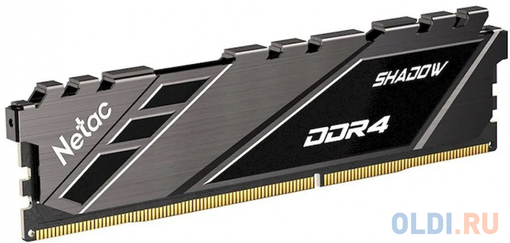 Модуль памяти DDR 4 DIMM 8Gb PC28800, 3600Mhz, Netac Shadow NTSDD4P36SP-08E   C18 Grey, с радиатором