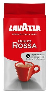 Кофе молотый Lavazza Qualita Rossa 250 г, смесь арабики и робусты, средняя обжарка, средний помол, вакуумная упаковка (3580) в Москвe