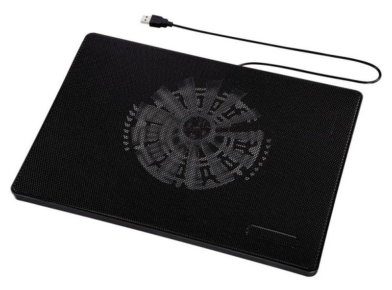 Подставка для ноутбука Hama Slim (00053067) 15.6" (335x236x30мм 33дБ 1x 160ммFAN 518г) пластик черный