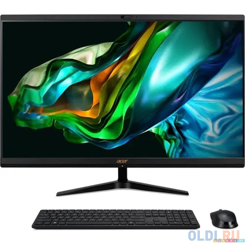 Моноблок Acer Aspire C27-1800 27&quot; Full HD i5 1335U (1.3) 16Gb SSD512Gb Iris Xe CR Windows 11 Home GbitEth WiFi BT 65W клавиатура мышь Cam черный