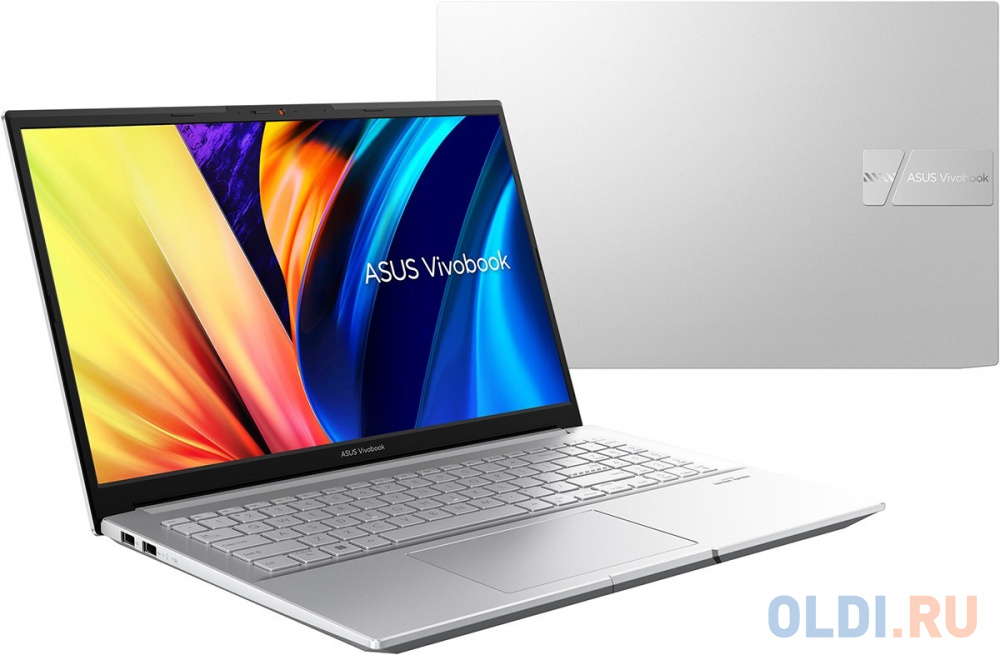 Ноутбук Asus VivoBook 15 OLED M6500XU-MA106 Ryzen 9 7940HS 16Gb SSD1Tb NVIDIA GeForce RTX4050 6Gb 15.6" OLED 2.8K (2880x1620) noOS silver WiFi BT