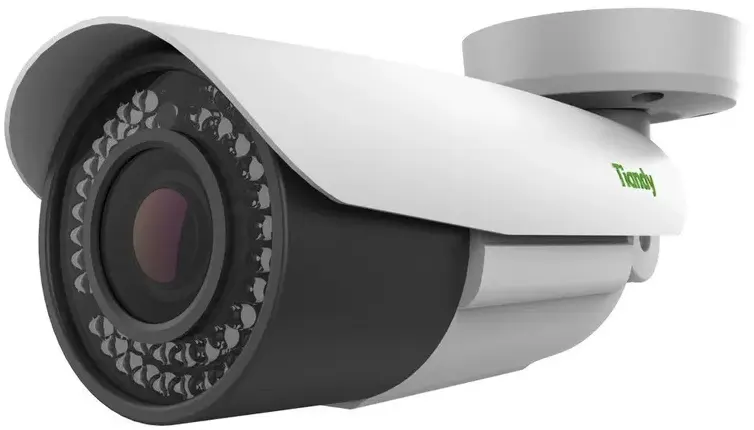 IP-камера TIANDY 2.8 мм - 12 мм, уличная, корпусная, 2Мпикс, CMOS, до 1920x1080, до 25 кадров/с, ИК подсветка 50м, POE, -40 °C/+60 °C, белый (TC-C32TS I5/E/2.8-12MM)