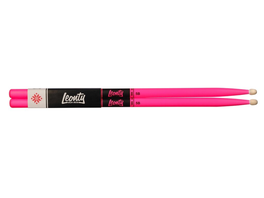 Барабанные палочки Leonty LFP5B Fluorescent Pink 5B