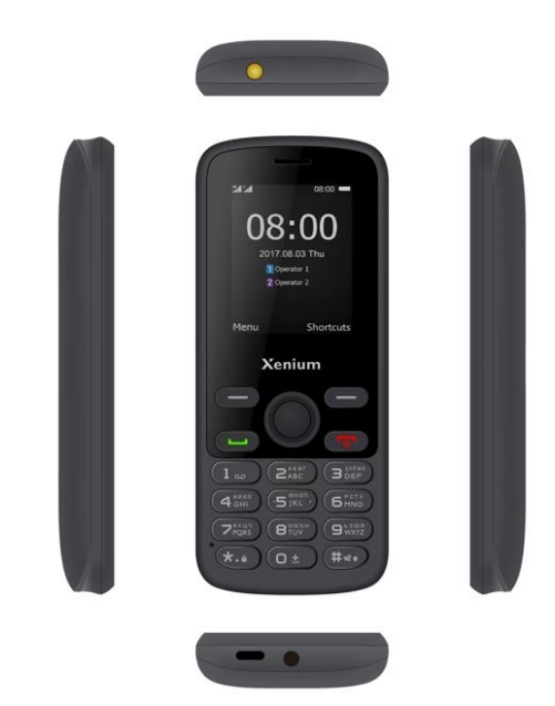 Сотовый телефон Xenium X170 Black в Москвe