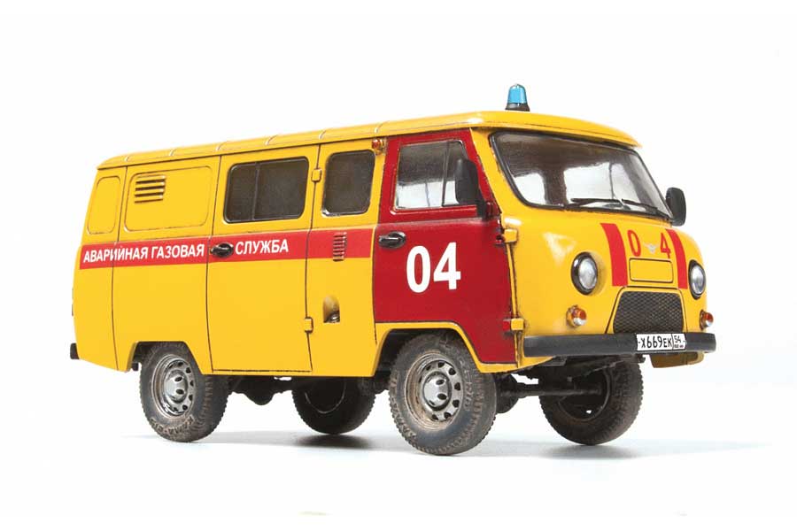 Сборная модель Звезда УАЗ 3909 Аварийная газовая служба 43003