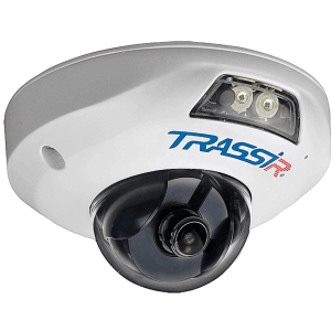 IP-камера Trassir TR-D4121IR1 v4 2.8 2.8мм, уличная, купольная, 2Мпикс, CMOS, до 1920x1080, до 25кадров/с, ИК подсветка 15м, POE, -40 °C/+60 °C, белый (TR-D4121IR1 v4 2.8)