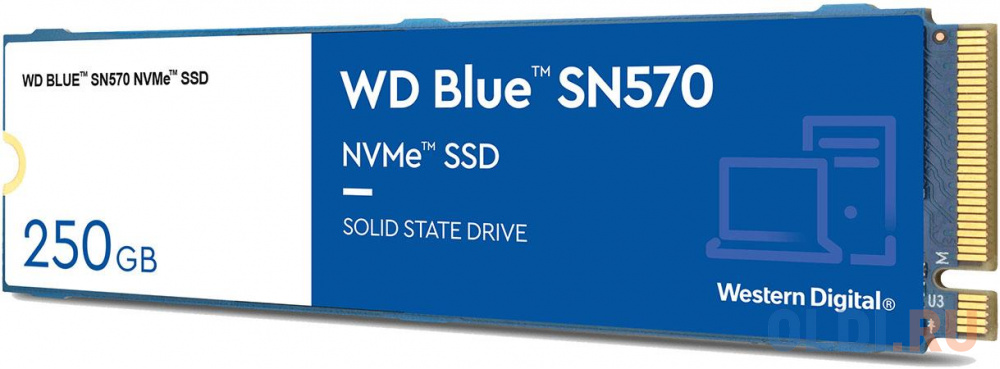 SSD жесткий диск M.2 2280 250GB BLUE WDS250G3B0C WDC в Москвe