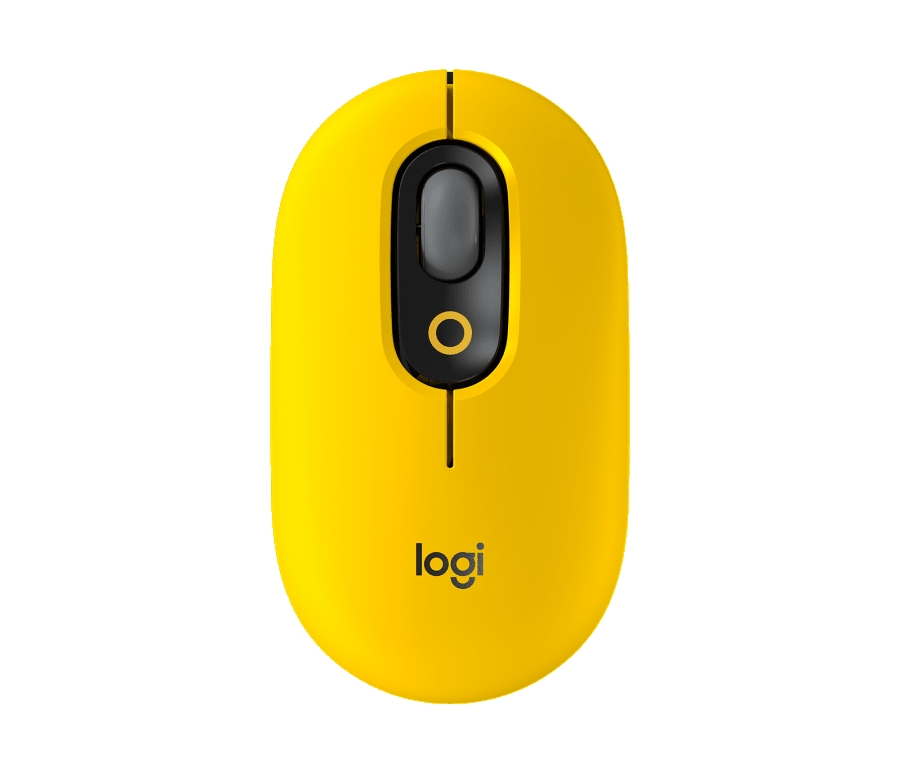 Мышь Logitech POP Mouse with emoji желтый/черный (910-006546)