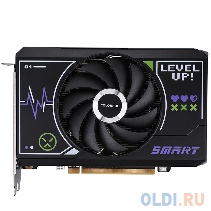 RTX4060 Mini 8GB-V 128-bit GDDR6 DPx3 HDMI 1FAN RTL