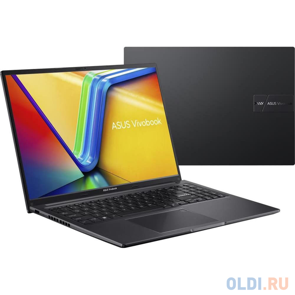 Ноутбук ASUS VivoBook Series M1605YA-MB591 16" 1920x1200/AMD Ryzen 5 7430U/RAM 16Гб/SSD 512Гб/AMD Radeon Vega 7/ENG|RUS/DOS черный 1.88 кг 90NB10