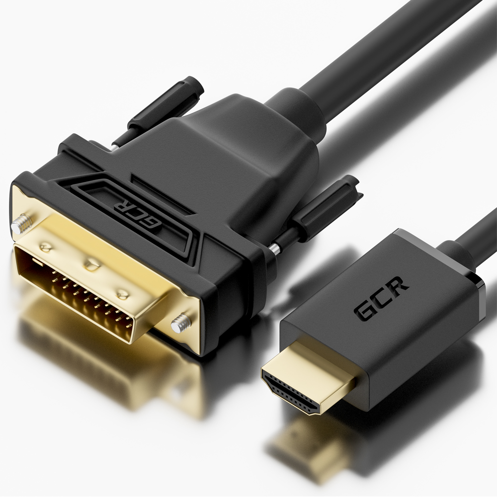 Кабель HDMI(19M)-DVI(25M) v1.4, экранированный, 20 м, черный Greenconnect (GCR-50621) в Москвe