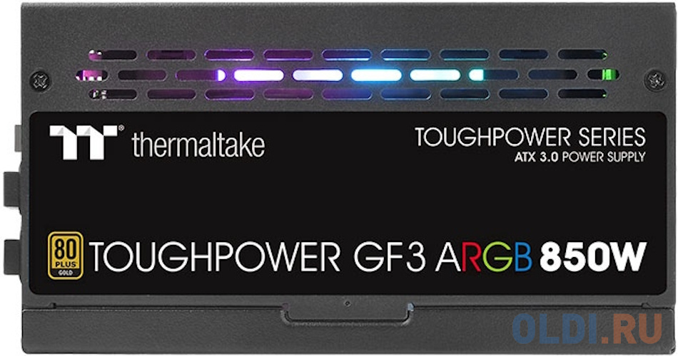 Toughpower GF3 ARGB 850W /Fully Modular/Pure 14/Full Range/Analog/80 Plus Gold TTP-850AH3FSG-3 /EU/100% JP CAP/All Flat Cables/Gen 5 в Москвe