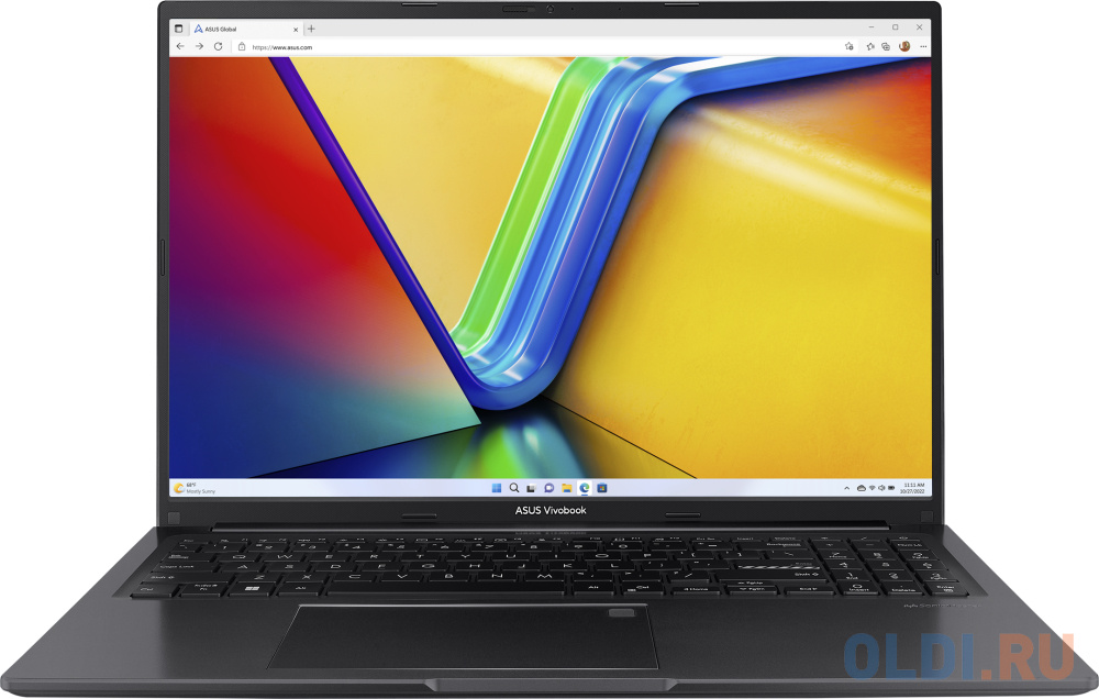 Ноутбук Asus VivoBook 16 M1605XA-MB088 Ryzen 9 7940HS 16Gb SSD1Tb AMD Radeon 16&quot; IPS WUXGA (1920x1200) noOS black WiFi BT Cam (90NB1221-M003Y0)