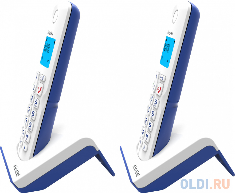 Р/Телефон Dect Alcatel S230 Duo ru white белый (труб. в компл.:2шт) АОН