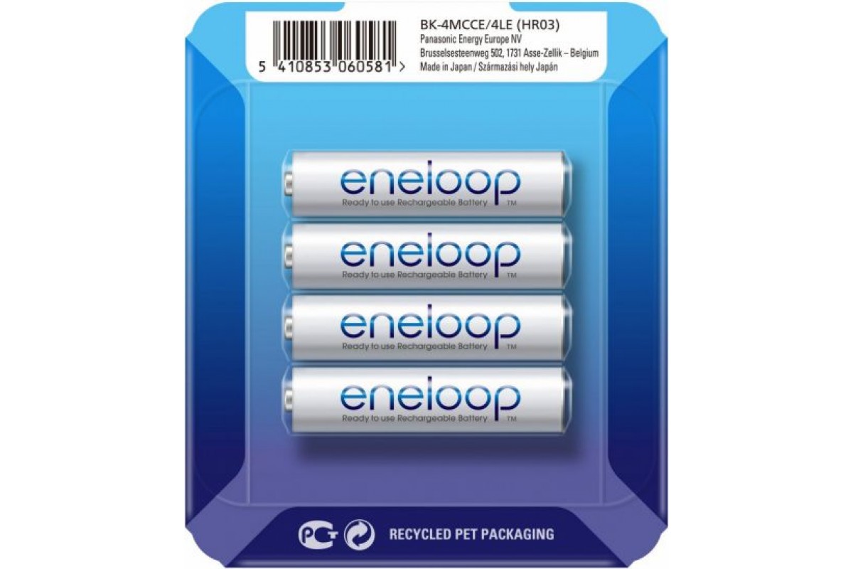 Аккумулятор Panasonic Eneloop AAA 750 4BP (BK-4MCCE/4LE) в Москвe