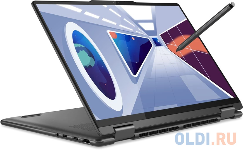 Ноутбук/ Lenovo Yoga 7 14ARP8 14"(1920x1200 OLED)/Touch/AMD Ryzen 5 Pro 7535U(2.9Ghz)/16384Mb/512SSDGb/noDVD/Int:AMD Radeon/Cam/BT/WiFi/71WHr/war