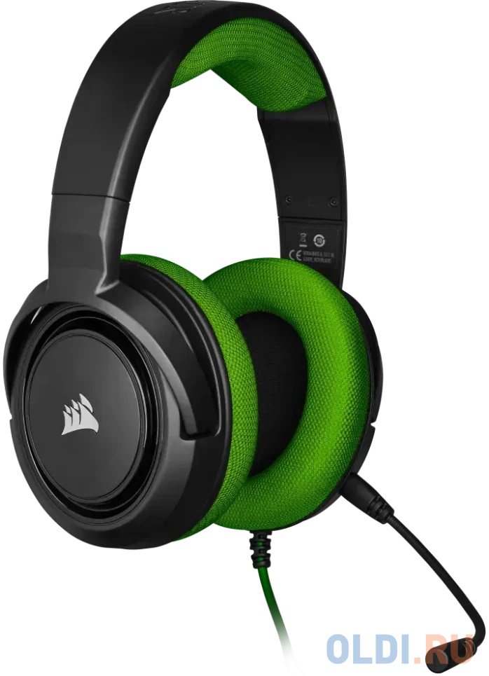 Гарнитура игровая Corsair HS35 STEREO Gaming Headset, Green [CA-9011197-EU] в Москвe