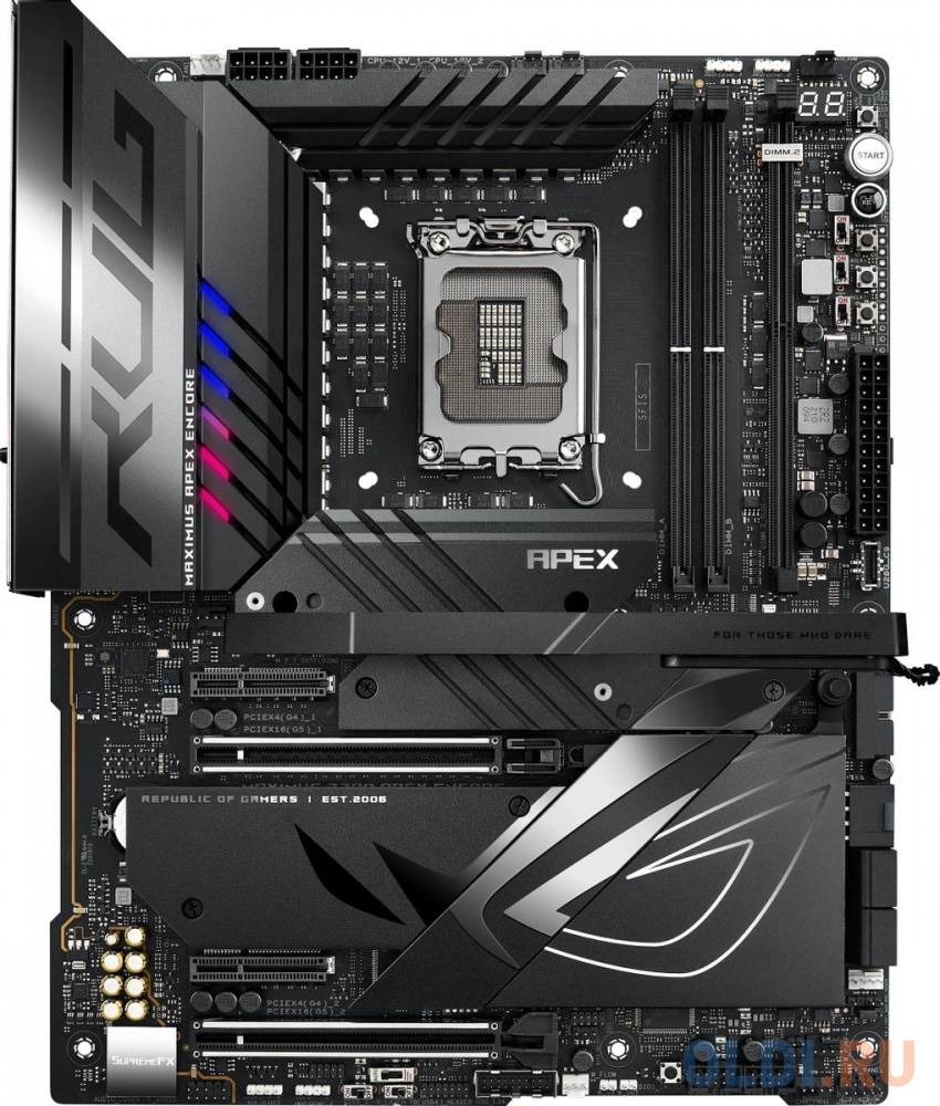 ASUS ROG MAXIMUS Z790 APEX ENCORE, LGA1700, Z790, 4*DDR5, HDMI, 6xSATA3 + RAID, M2, Audio, Gb LAN, USB 3.2, USB 2.0, ATX; 90MB1FX0-M0EAY0 в Москвe