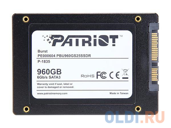 SSD накопитель Patriot PBU960GS25SSDR 960 Gb SATA-III