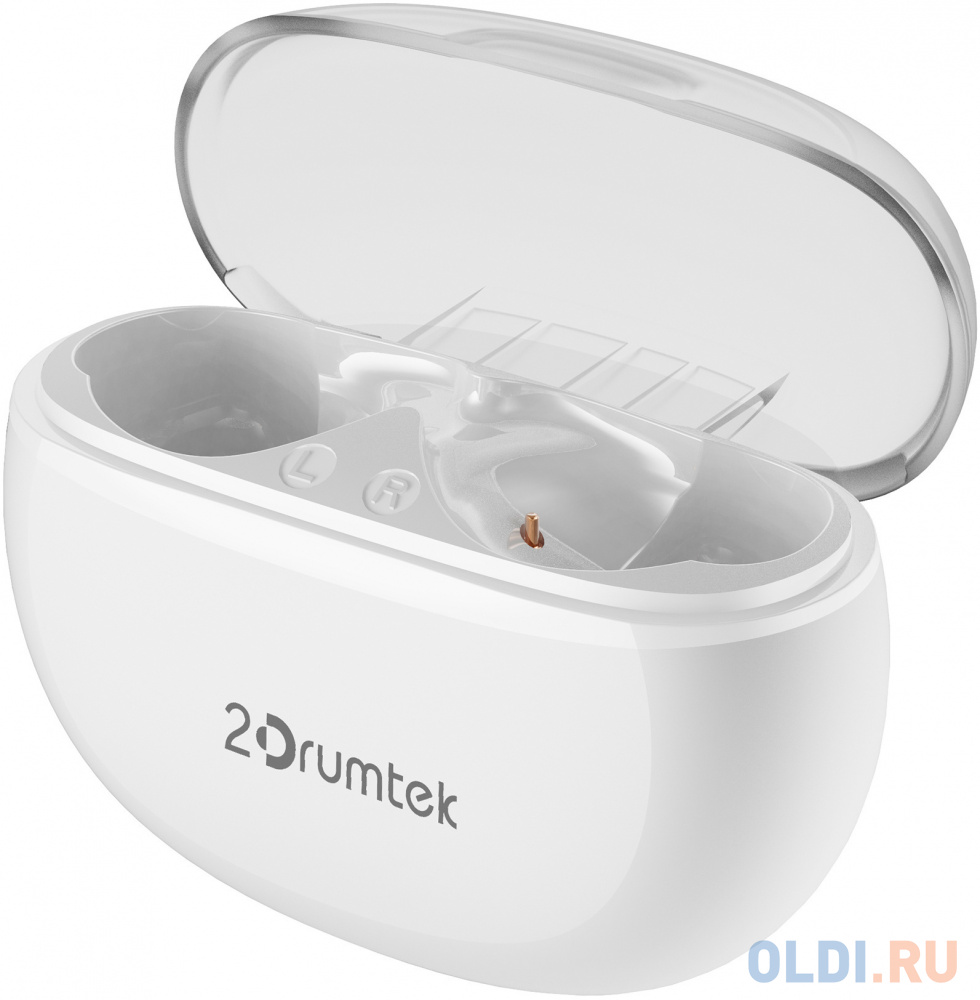 Гарнитура вкладыши A4Tech 2Drumtek B27 TWS белый беспроводные bluetooth в ушной раковине (B27 GRAYISH WHITE)