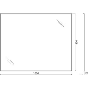 Зеркало BelBagno Spc-Al 100х80 (SPC-AL-1000-800)