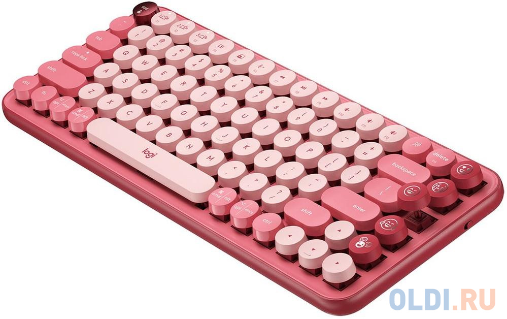 Клавиатура беспроводная Logitech POP Bluetooth розовый