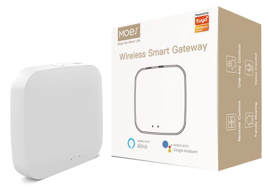 Центр управления умным домом MOES Zigbee/Bluetooth Gateway, Белый в Москвe