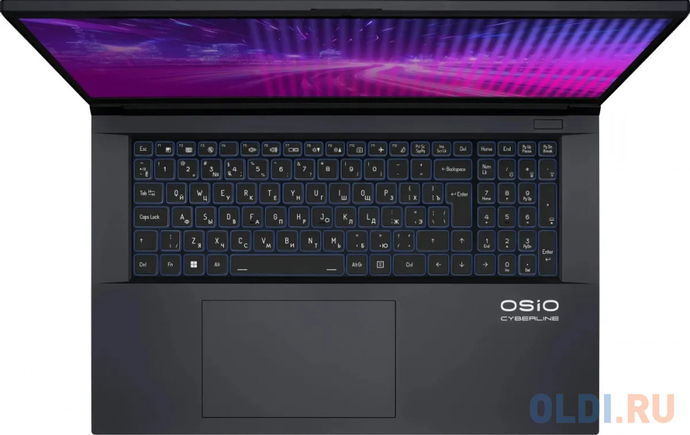 Ноутбук игровой OSIO CyberLine C170i-003 17.3", 2024, IPS, Intel Core i7 12650H 2.3ГГц, 10-ядерный, 16ГБ DDR4, 512ГБ SSD,  NVIDIA GeForce  RTX 40 в Москвe