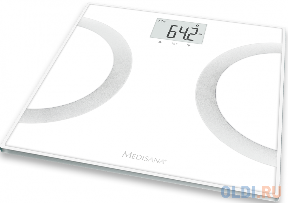 Весы напольные Medisana BS 445 Connect белый серебристый