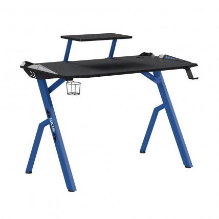 Игровой стол Skyland SKILLL CTG-001, МДФ/металл, черный/синий (00-07066863)