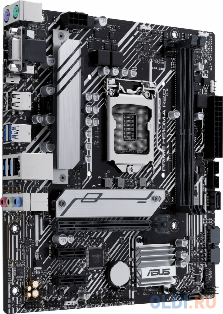 Материнская плата Asus PRIME H510M-A R2.0 Soc-1200 Intel H470 2xDDR4 mATX AC`97 8ch(7.1) GbLAN+VGA+HDMI+DP